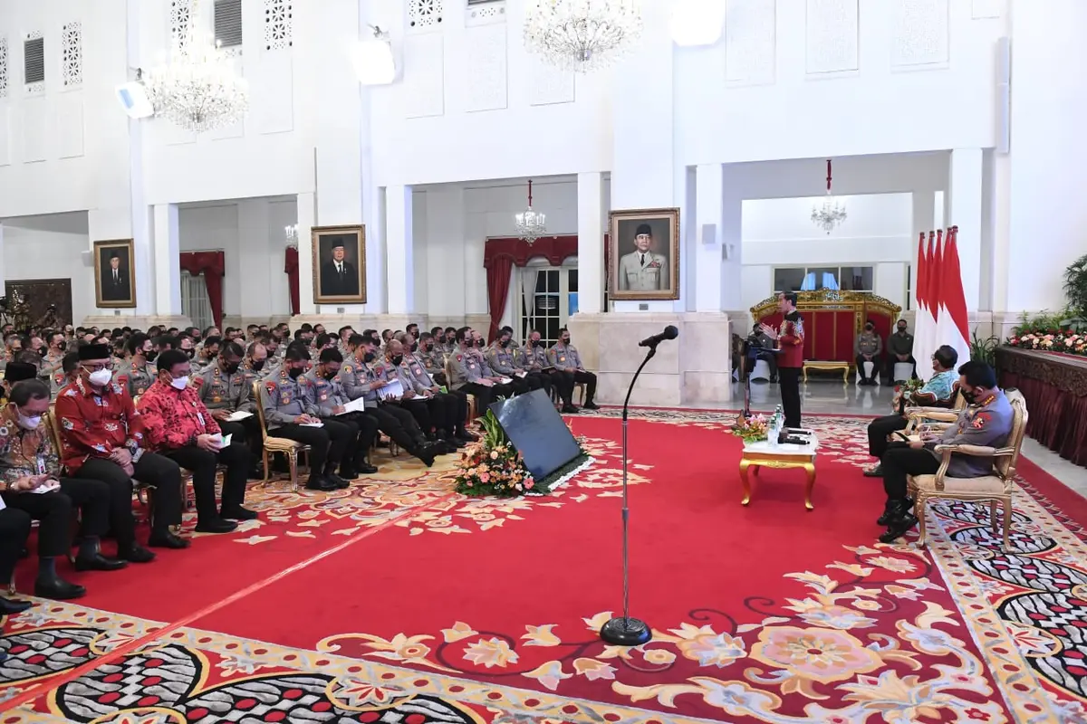 Momen Jokowi Kumpulkan Kapolres Seluruh Indonesia di Istana