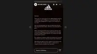 Tangkapan layar IG Story Adidas Singapura