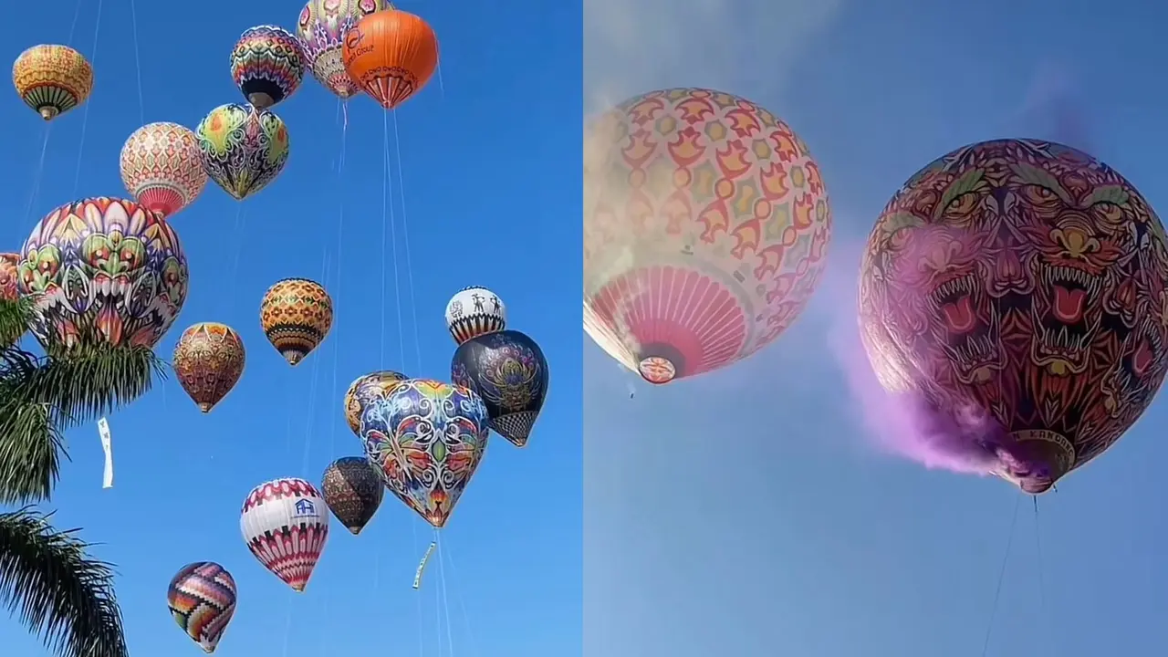 Festival Mudik 2024 di Wonosobo mengetengahkan pertunjukan balon udara yang berlangsung pada 11--20 April 2024.
