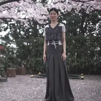 Kain tenun yang cantik ini bergaya baju Jepang.