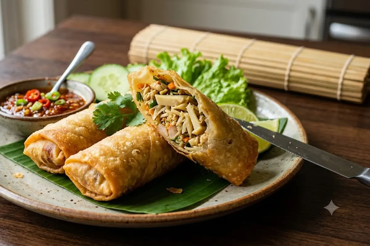 Ilustrasi lumpia rebung