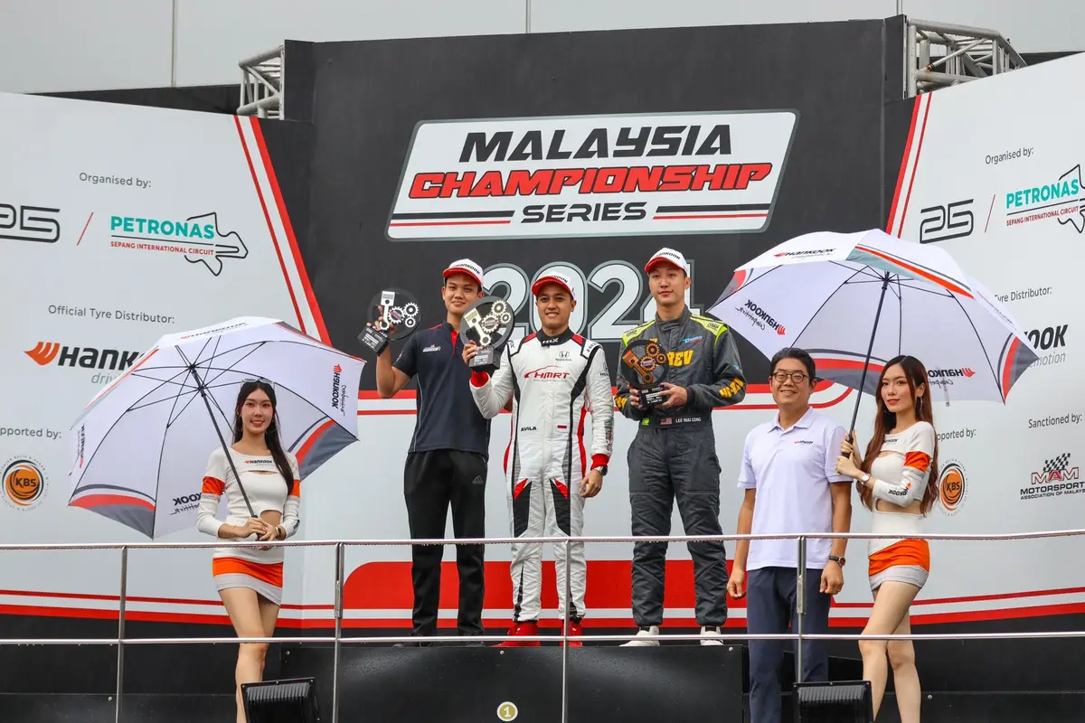 Avila Bahar-Putera Adam Kibarkan Merah Putih di Podium Juara Malaysia Championship Series 2024 Seri 3