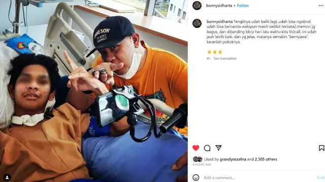 David Ozora Terus Memperlihatkan Tanda-Tanda Kondisinya Terus Membaik. Terbaru, Korban Penganiayaan Mario Dandy Cs Dapat Menyanyikan Mars Pangudi Luhur dengan Lantang Disaksikan Bonny Sidharta (https://www.instagram.com/bonnysidharta)