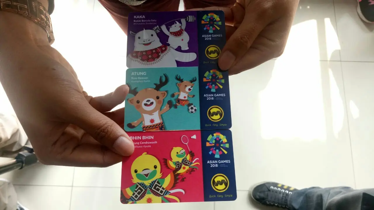 Kartu KMT bertema Asian Games 2018. Foto: Liputan6.com/Septian Deny