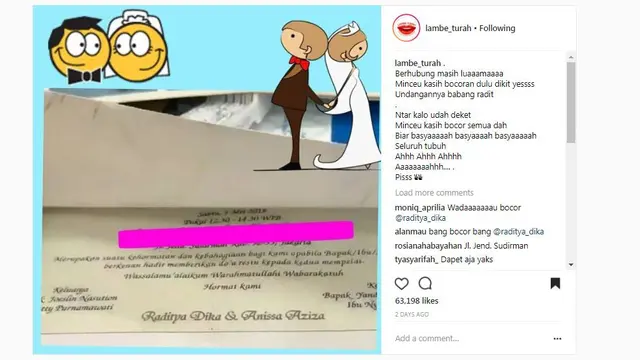 Raditya Dika dan Anissa Aziza