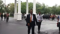 Kepala BNN Komjen Budi Waseso di Istana Kepresidenan. (Liputan6.com/Hanz Jimenez Salim)