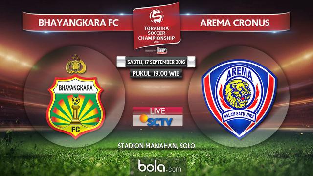 Bhayangkara FC Vs Arema Cronus (Bola.com/Adreanus Titus) 