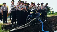 Sepeda motor dwifungsi digunakan untuk mengatasi karhutla di Riau. (Liputan6.com/M Syukur)