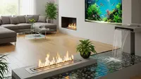 Dekorasi Ruang Tamu dengan Elemen Air