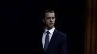 The first trailer for The Social Reckoning features Jeremy Strong as Mark Zuckerberg. The movie will highlights the 2021 Facebook leak. (Photo: Sony)