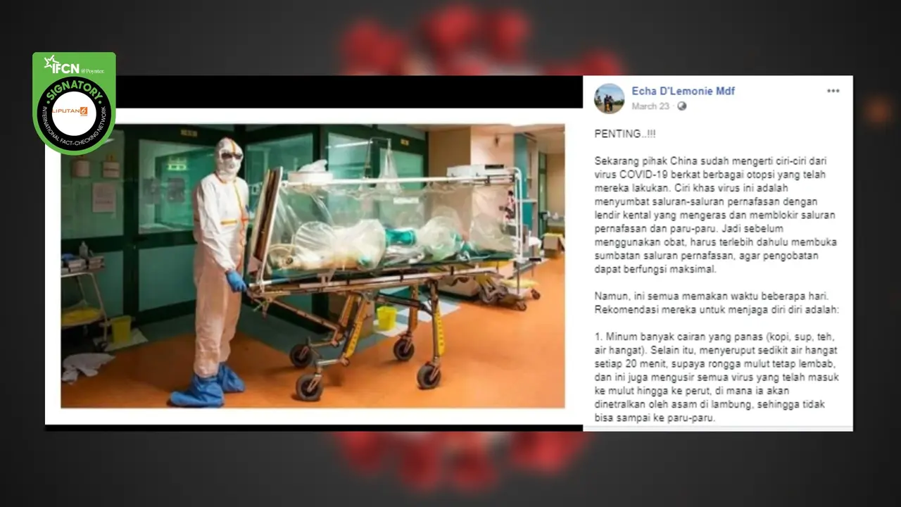 Cek Fakta: Benarkah China Keluarkan 10 Rekomendasi Ini Usai Autopsi Jasad Korban COVID-19?