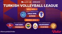 Jadwal dan Live Streaming Liga Voli Turki di Vidio Akhir Pekan Ini, 23 dan 24 Oktober 2021. (Sumber : dok. vidio.com)