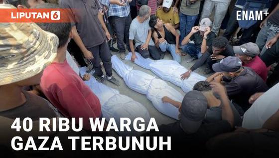 VIDEO: Berlinang Air Mata, Tiga Korban Serangan Udara Israel Dimakamkan