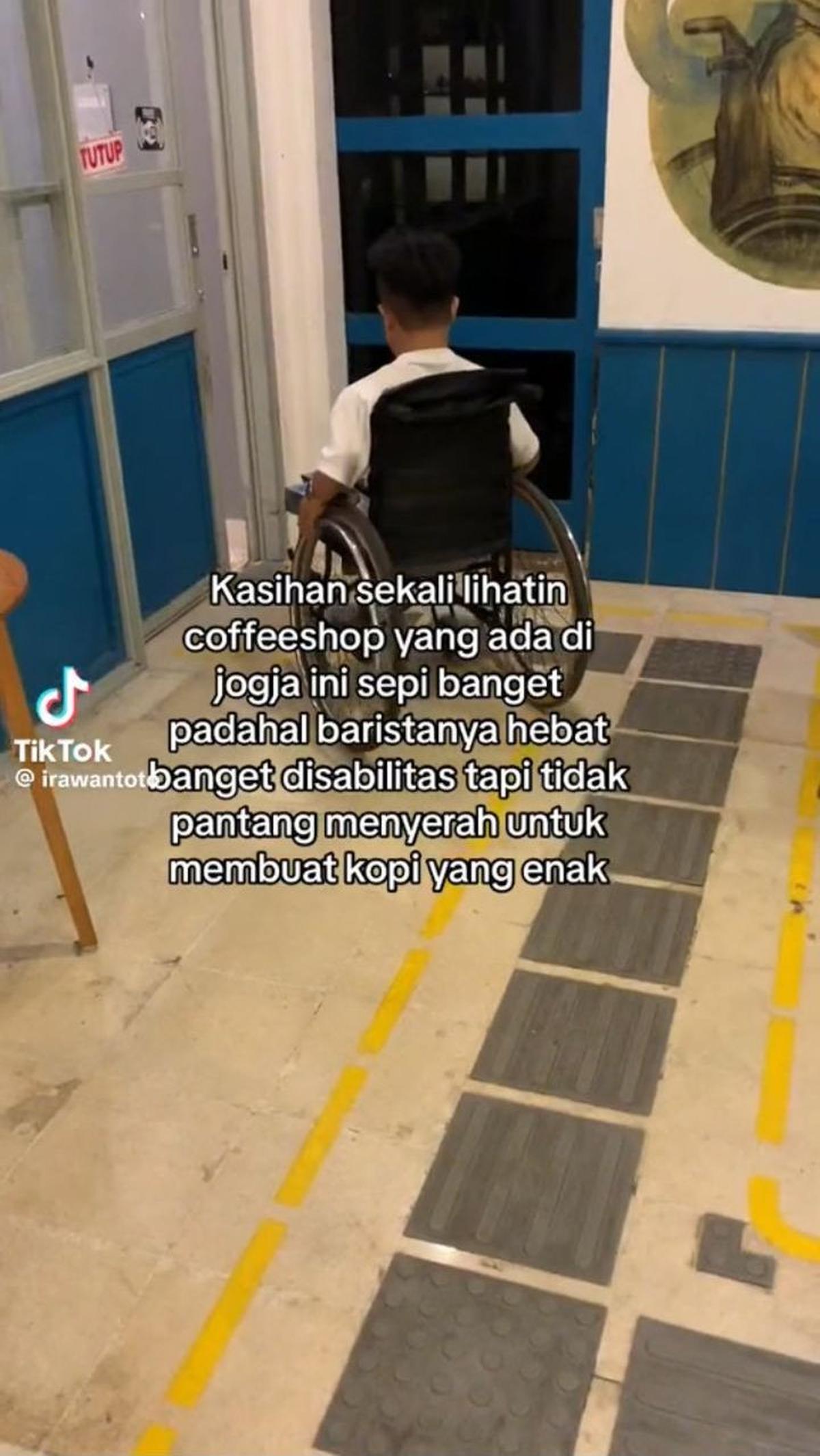 "Buat yang suka nongkrong di coffeeshop ayo diramein karena jujur baristanya hebat banget dalam membuat kopi enak ditambah murah," tulisnya di caption.