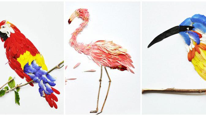  Burung  Cantik Dari Bunga Berwarna  Warni Lifestyle Fimela com