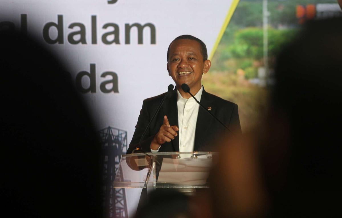 Bahlil dalam acara Energi Mineral Forum 2025