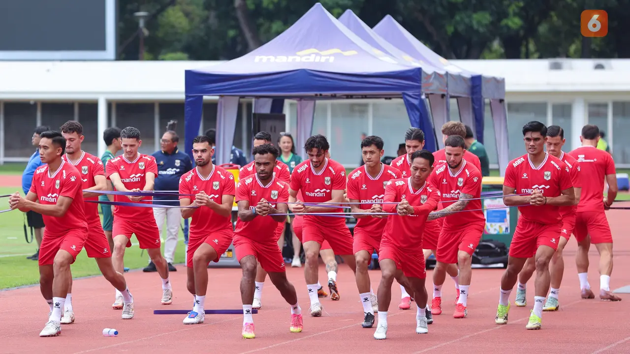 Foto: Suasana Santai Latihan Timnas Indonesia Jelang Bentrok dengan Bulgaria di final FIFA Series 2026