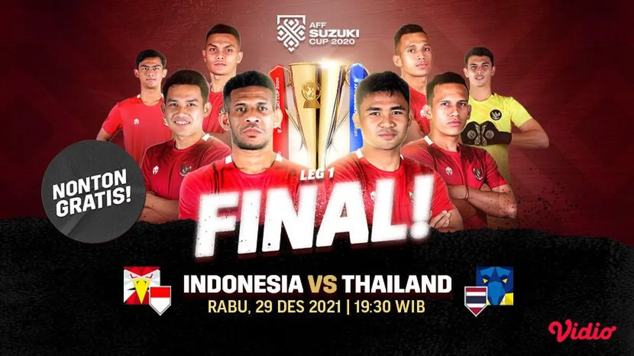 Jadwal Lengkap Final Piala AFF Suzuki Cup 2020 : Indonesia Vs Thailand