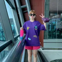 Outfit colorfull Chika Jessica /copyright instagram/chikajessica88