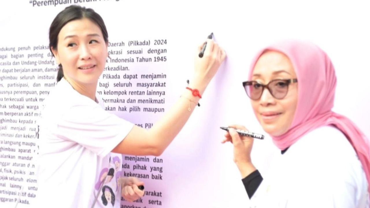 Penampilan Sederhana Tapi Bersinar Veronica Tan Bersama Menteri Arifah