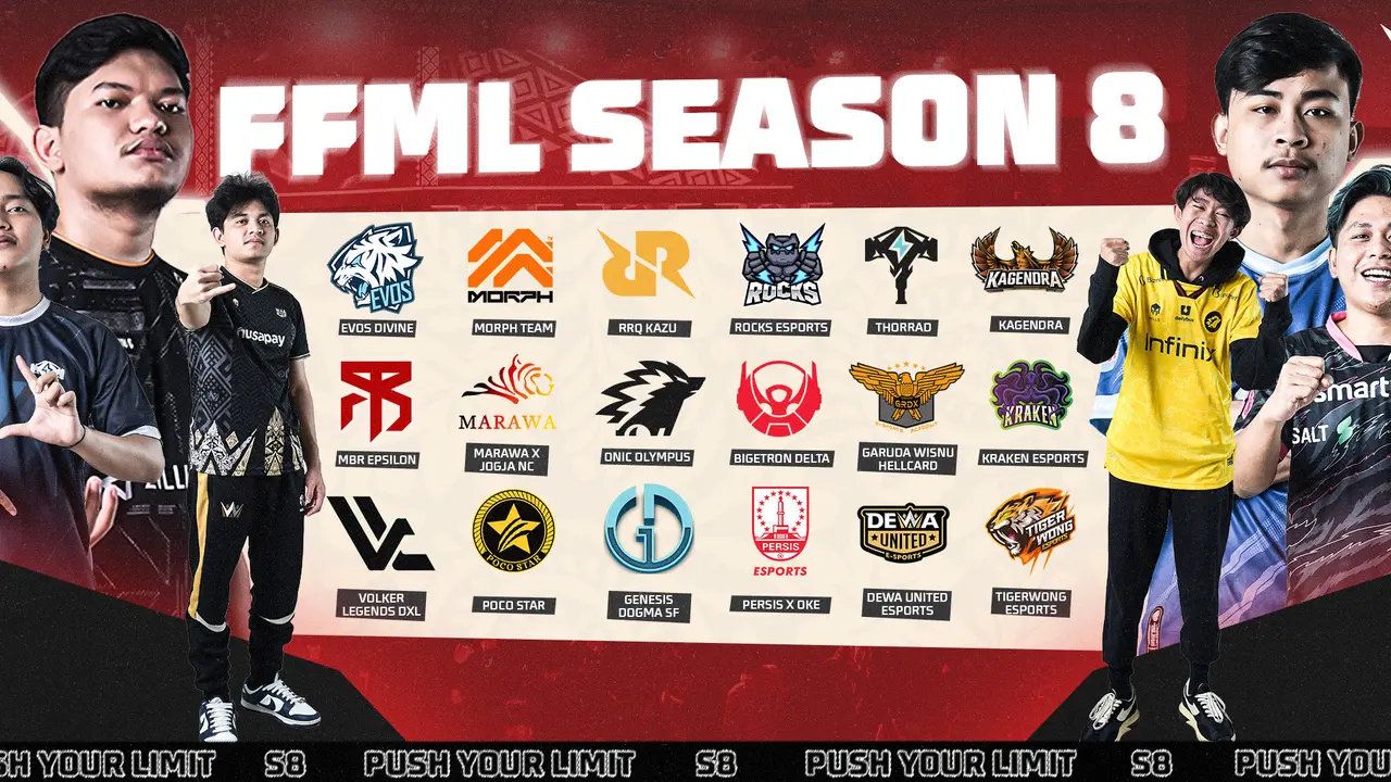 Garena resmi memulai pertandingan esports Free Fire bergengsi di Indonesia, FFML Season 8 (Garena)