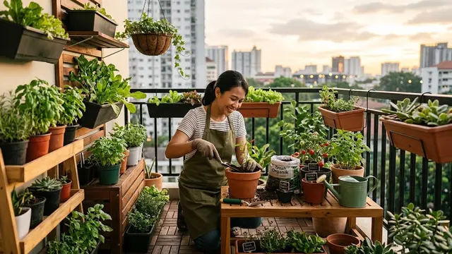 Cara Memulai Berkebun dengan Ruang Terbatas/AI Generated