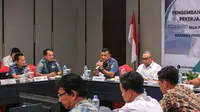 Kemnaker bersama Komandan Komando Penyelam dan Penyelamatan Bawah Air (Koppeba) TNI Angkatan Laut menggelar Focus Group Discussion (FGD) di Belitung.