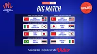 Jadwal & Streaming Big Match Women’s VNL 2022 Mulai 1-3 Juli 2022 di Vidio