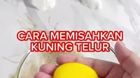 Hanya Pakai 1 Bahan Dapur, Ini Cara Pisahkan Putih dan Kuning Telur (Instagram/@mvnnialwi)