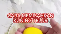 Hanya Pakai 1 Bahan Dapur, Begini Trik Pisahkan Putih dan Kuning Telur Tanpa Ribet