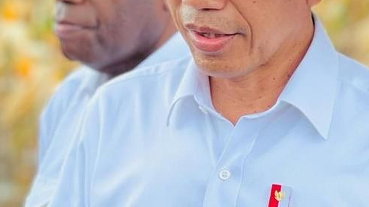 Pakai Caping, Jokowi Tinjau Ladang Jagung di Food Estate Kabupaten Keerom