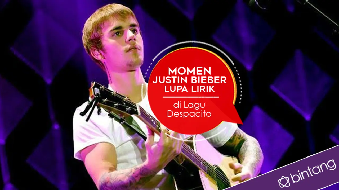 [Bintang] Momen Justin Bieber Lupa Lirik di Lagu Despacito