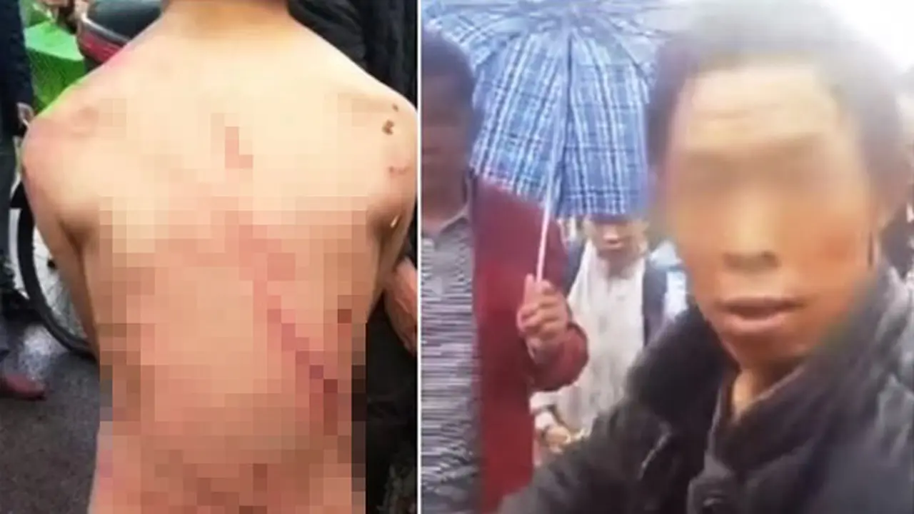 Kejam, Ayah Telanjangi dan Seret Anak yang Nakal ke Jalan