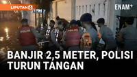Banjir Besar di Komplek Dosen IKIP, Bantuan Polisi Dikerahkan
