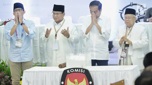 Jokowi-Ma'ruf Amin dan Prabowo-Sandiaga Uno