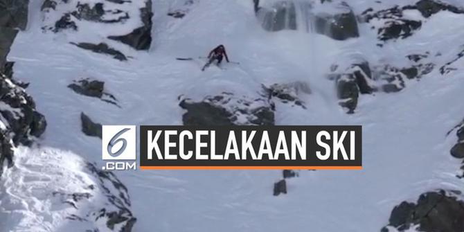 VIDEO: Rekaman Pemain Ski Selamat dari Kecelakaan Mengerikan
