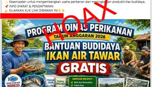 Cek Fakta: Hoaks, Link Pendaftaran Bantuan Budidaya Ikan Air Tawar Gratis 2026