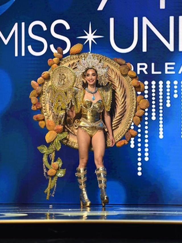 Gaya Miss El Salvador Pakai Kostum Bertema Bitcoin di Miss Universe 2022
