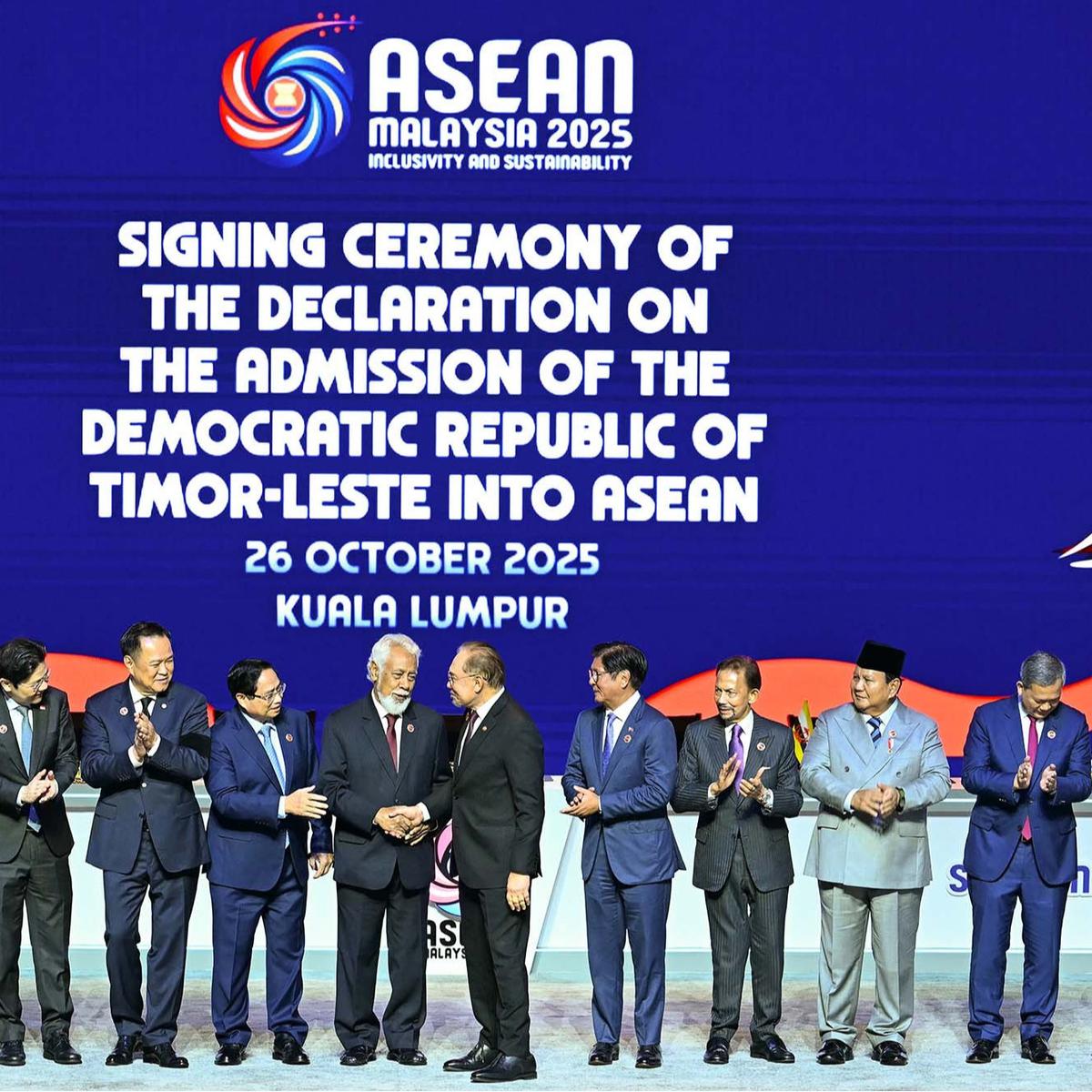 FOTO: Presiden Prabowo Hadiri Momen Bersejarah Timor Leste Jadi Anggota ke-11 ASEAN di KTT Kuala Lumpur