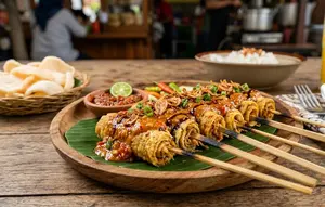 Resep Sate Telur Gulung Pedas yang Gurih dan Berserabut