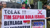 FPI Sulsel Tolak kedatangan Timnas Israel ke Indonesia (Liputan6.com/Fauzan)