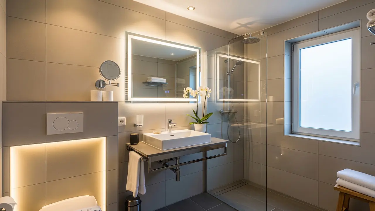 Inspirasi Kamar Mandi Kecil ala Hotel/AI Generated