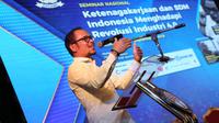 Menaker di acara Musyawarah Nasional XIII Keluarga Alumni Universitas Gadjah Mada (KAGAMA) 2019 di Balikpapan, Kalimantan Timur, Sabtu (7/9).