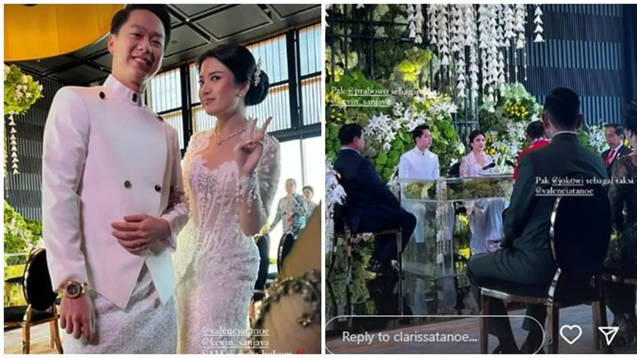7 Potret Pernikahan Kevin Sanjaya dan Valencia Tanoesoedibjo di Jakarta, Jokowi dan Prabowo Jadi Saksi