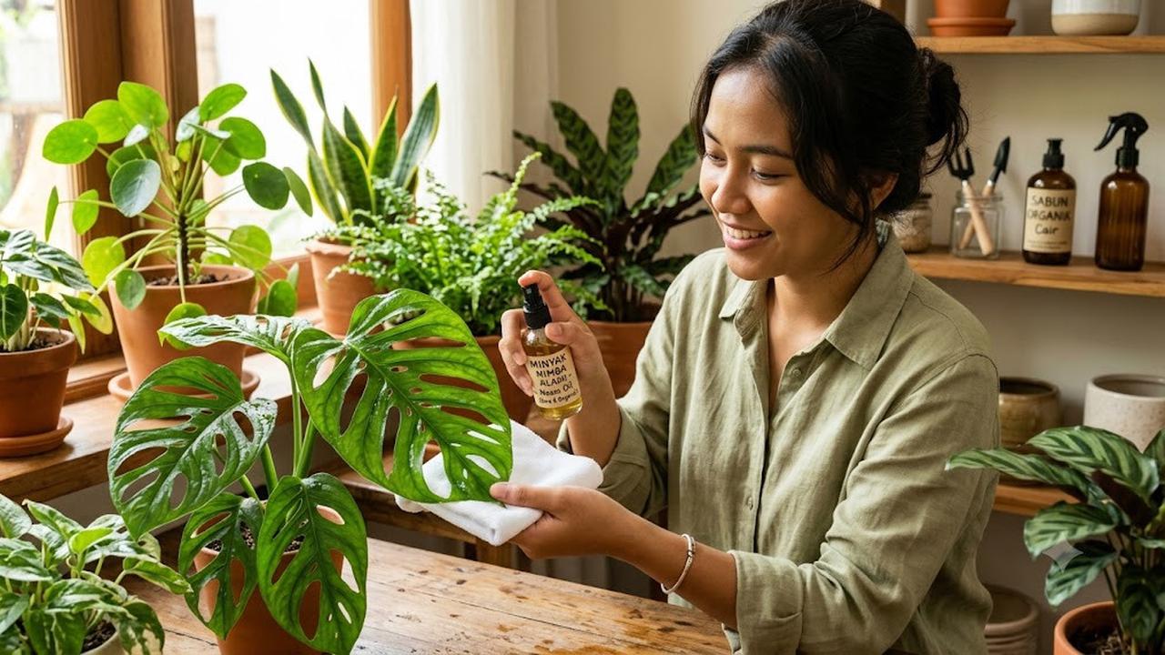 Cara Mengkilapkan Daun Tanaman Hias Secara Alami