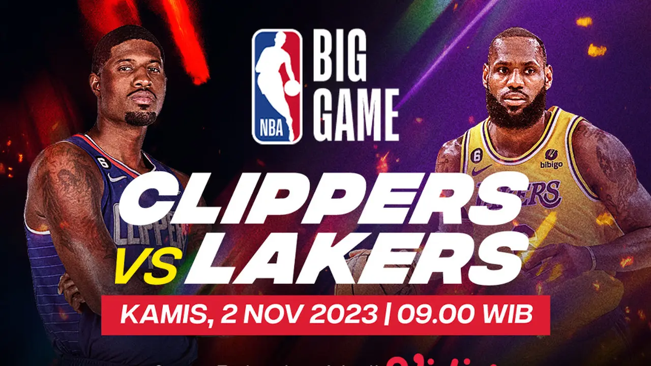 Link Streaming NBA: LA Clippers vs LA Lakers di Vidio