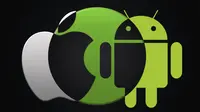 Ilustrasi Android dan Apple