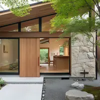 Model Rumah Minimalis 1 Air Terbaru: Konsep Japandi. Foto: Meta AI