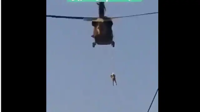 Video viral Taliban menerbangkan Black Hawk milik AS.