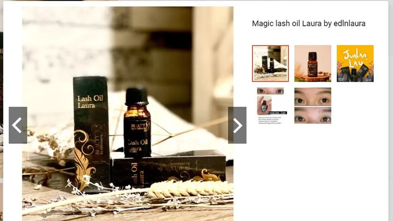 Magic Lash Oil, Produk yang Dijual Edelenyi Laura Anna sebelum meninggal dunia.